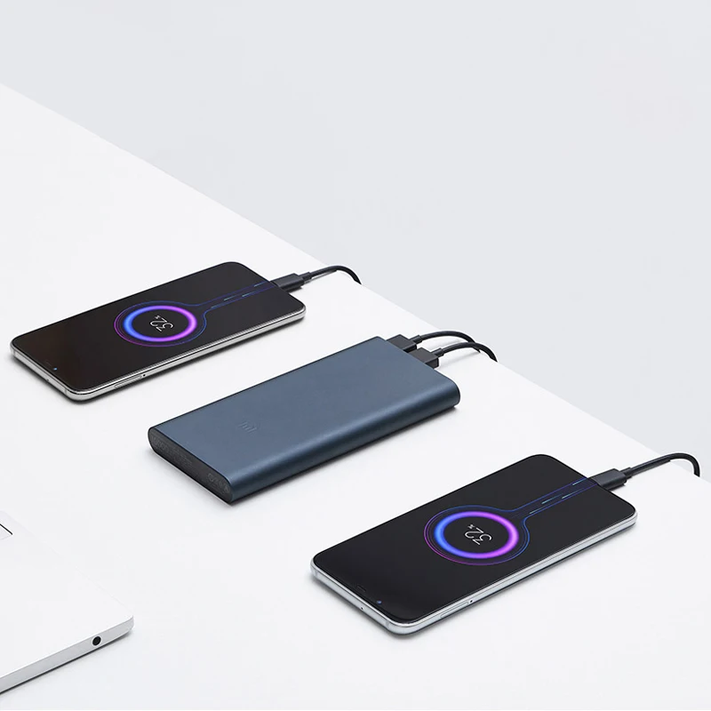 Внешний аккумулятор Xiaomi Power Bank 3 с 2 мя разъемами для зарядки 10000 мАч|Внешние