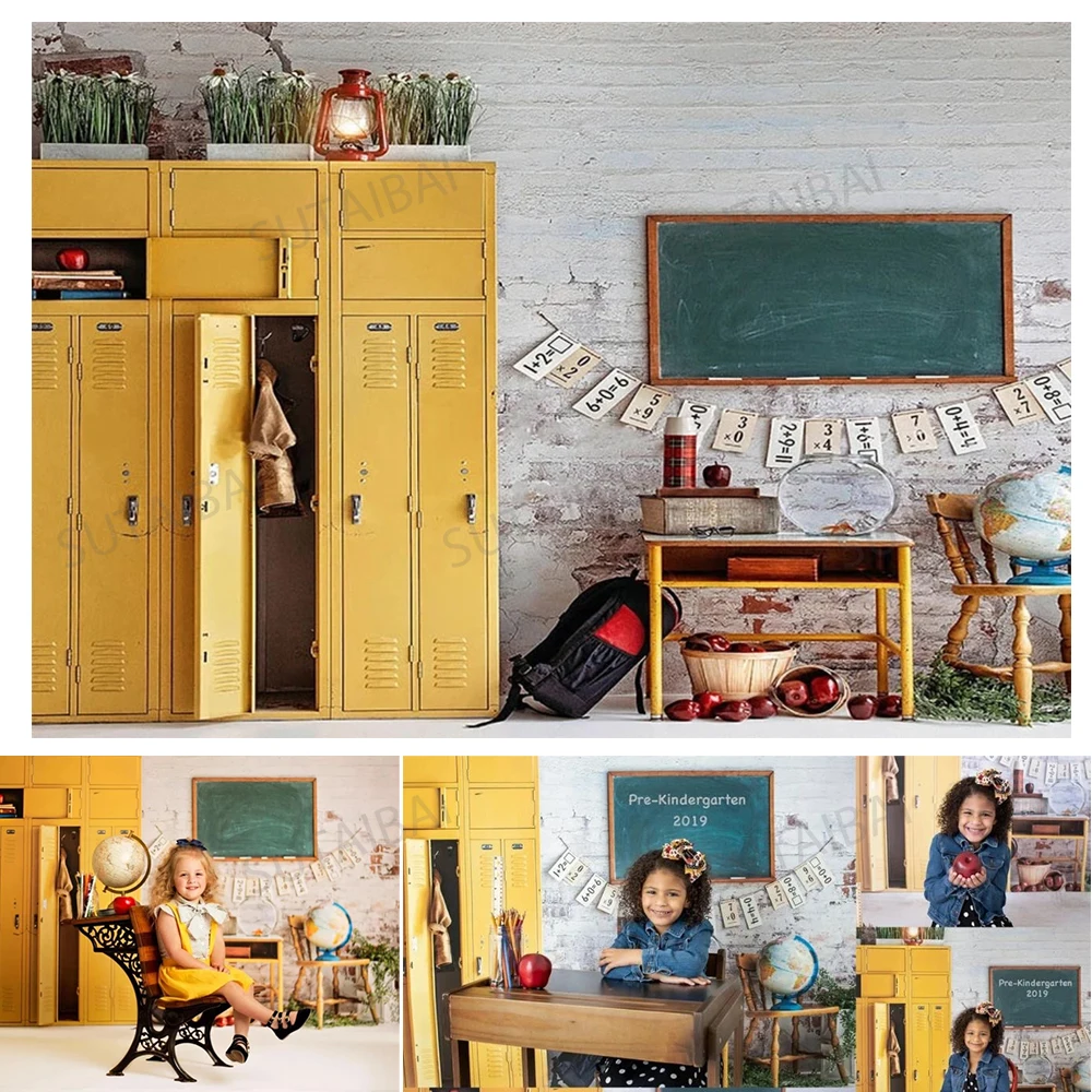Back To School Крытый классе фон Выпускной выпускник детей портрет фото для фотостудии