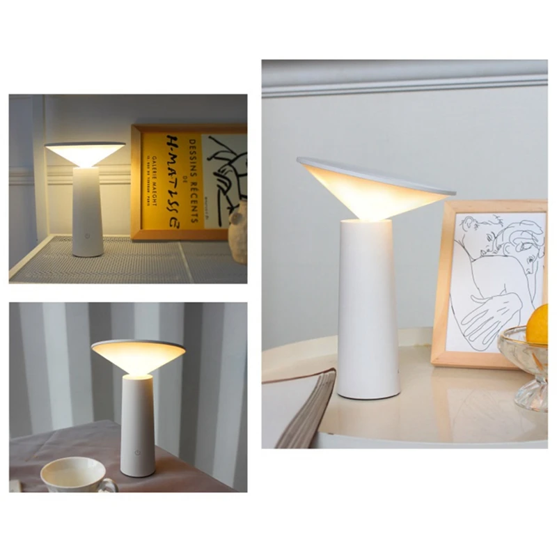 Contact Switch LED Desk Lamp Eye Protection Reading Dimmable Led Table Night Light Bedside | Освещение