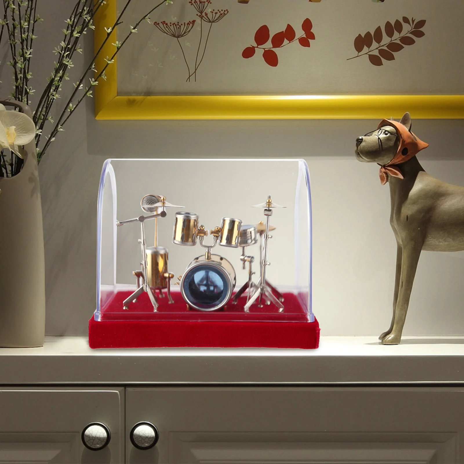 Миниатюрный музыкальный инструмент набор моделей барабанов 14/18 см миниатюрные