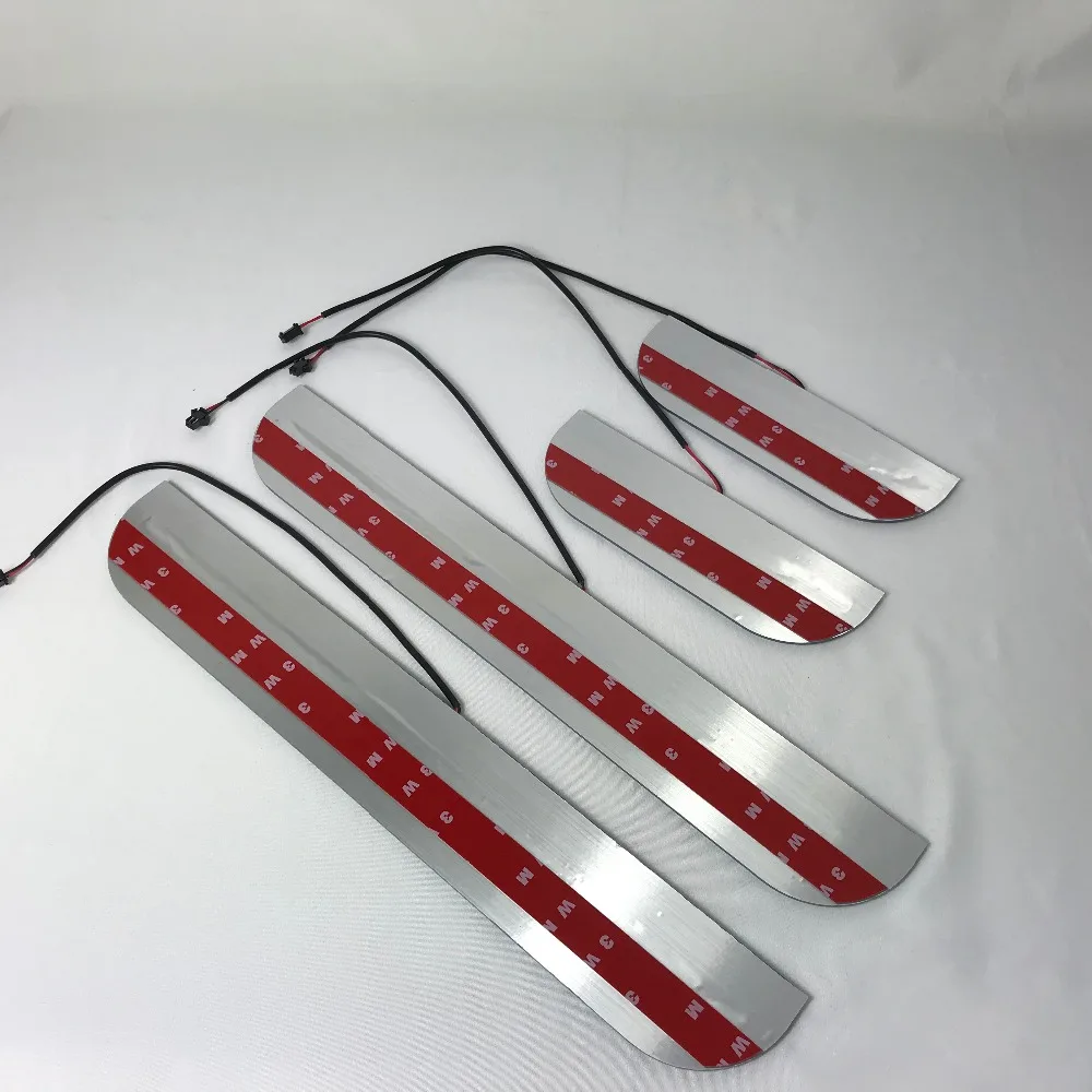 

Infrared Sensor Control Led Door Sill Plate Strip Welcome Light Threshold Guard Protectors for Jeep Srt8