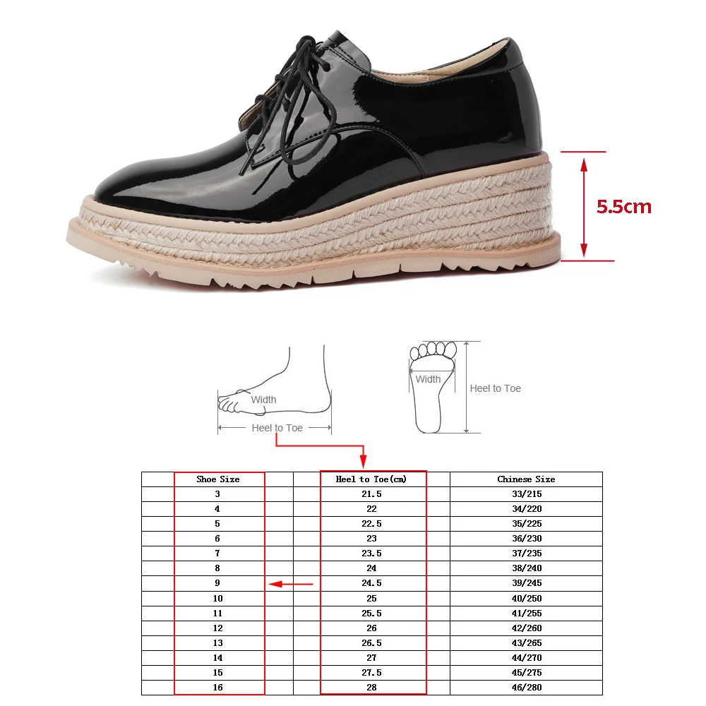 

Black White Genuine Leather Flat Platform Shoes Women Spring Summer Patent Leather Casual Flats Ladies Popular Loafers