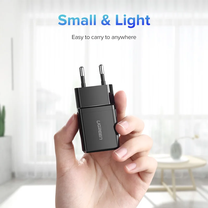 UGREEN USB Charger for iPhone X 8 7 iPad 5V 2.1A Fast Wall Charger EU Adapter for Samsung S9 Xiaomi Mi 8 Mobile Phone Charger