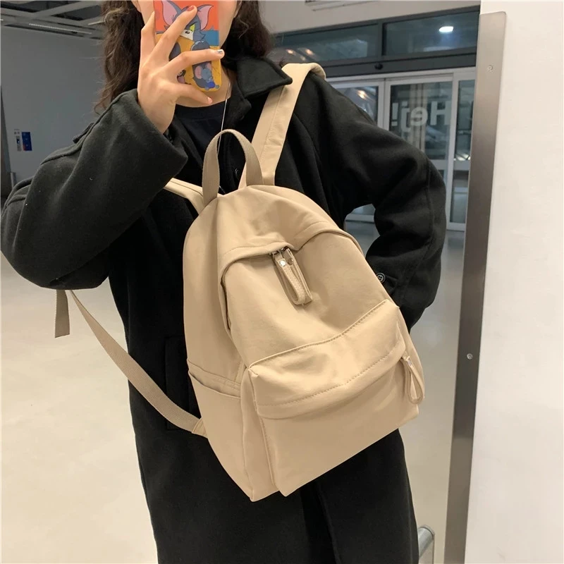 

Fashion Backpack Canvas Women Backpack Anti-Theft Shoulder Bag New School Bag for Teenager Girls School Backapck Female