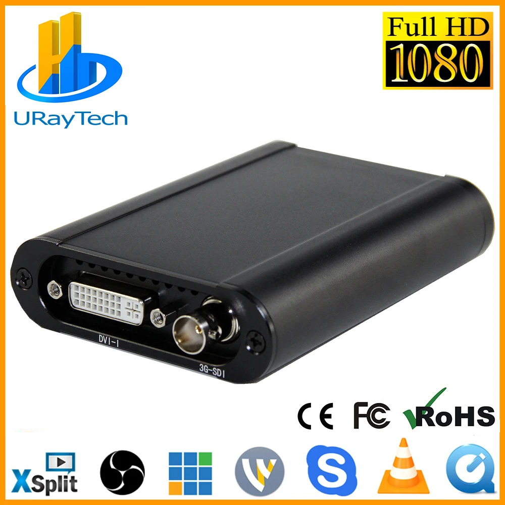 Лучший HD 1080P HD 3g SDI+ HDMI+ VGA+ YPbPr+ DVI захват ключ живого потокового видео Аудио захвата карты игры видео Захват