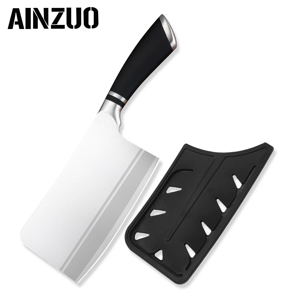 AINZUO Кливер из нержавеющей стали 7 дюймов разделочный нож Высокое качество ABS