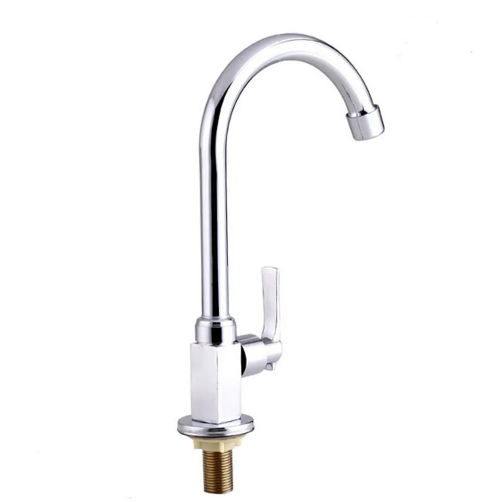 

Home Rotatable Stainless Steel Repairing Single Connection Hexagonal Replacement Parts Deck Mount Quick Opening Kitchen Faucet