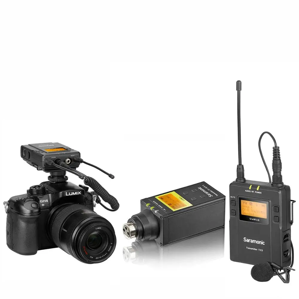 Saramonic UWMIC9 Kit5/kit6 УВЧ беспроводной петличный микрофон с функцией аудио монитора