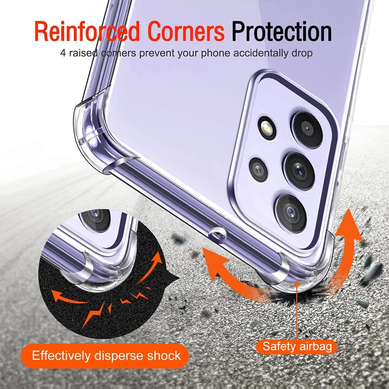 Противоударный чехол с подушкой безопасности для Samsung Galaxy A11 A21 A23 A31 A41 A51 A71 5G M21 M31 M32