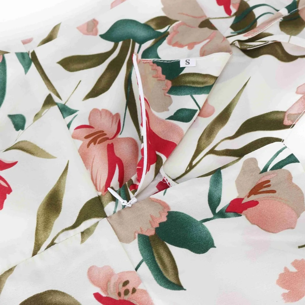 

Boho Sexy Dress Women Fashion Slim V Neck Flower Print Spaghetti Strap Backless Mini Dress Casual Beach Party Dresses Vestidos