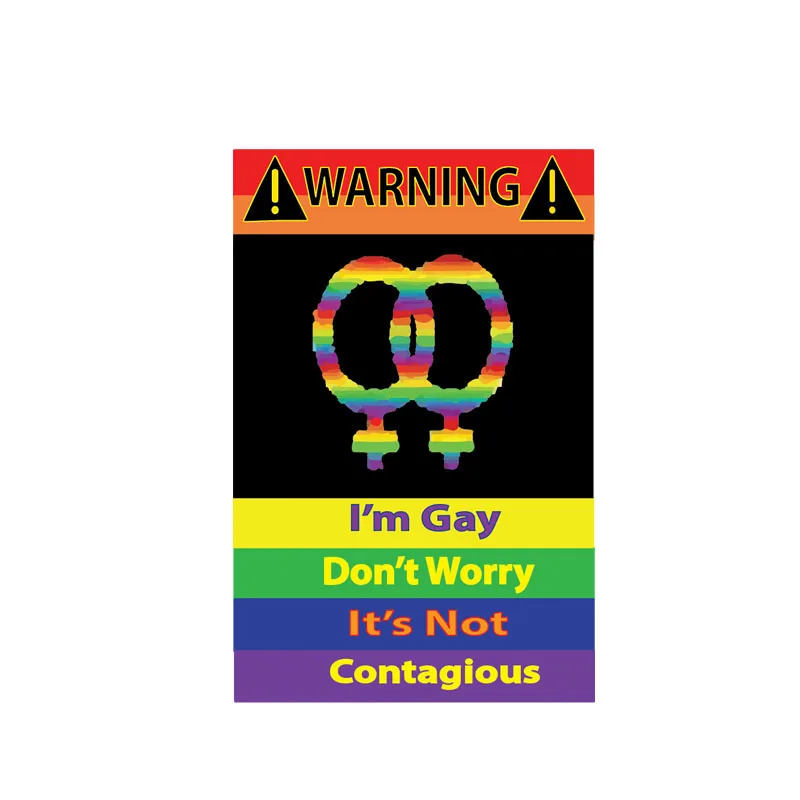 

New Car Stickers I'm Gay Don't Worry It's Not Contagious for Car Bumper Trunk Auto Uv Protection Car Decoration KK14*9cm