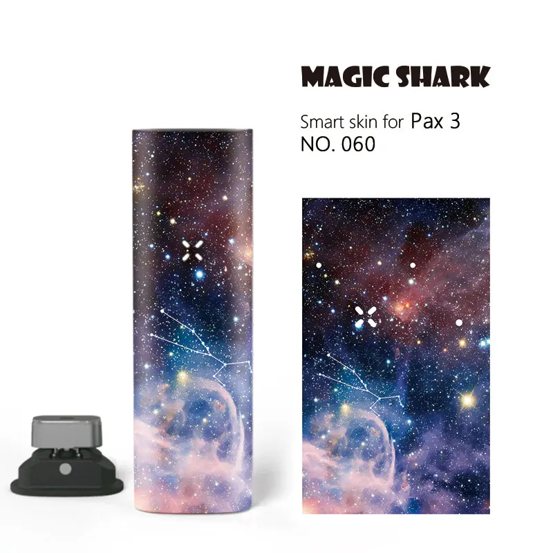 

Magic Shark Dreamy Star Sky 12 Constellations Bumpy PVC Full Case Cover Wrap Film Skin Sticker for Pax 3 Kit