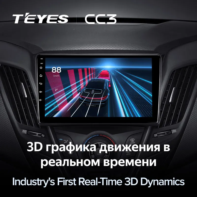 TEYES CC3 Штатная магнитола For Хендай Велостер FS Hyundai Veloster 2011 - 2017 до 8-ЯДЕР 6 + 128ГБ 27EQ DSP