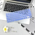 2021 чехол для клавиатуры с английской раскладкой для Macbook Air 13 A1466, Силиконовая Водонепроницаемая Нескользящая Защитная пленка для ноутбука