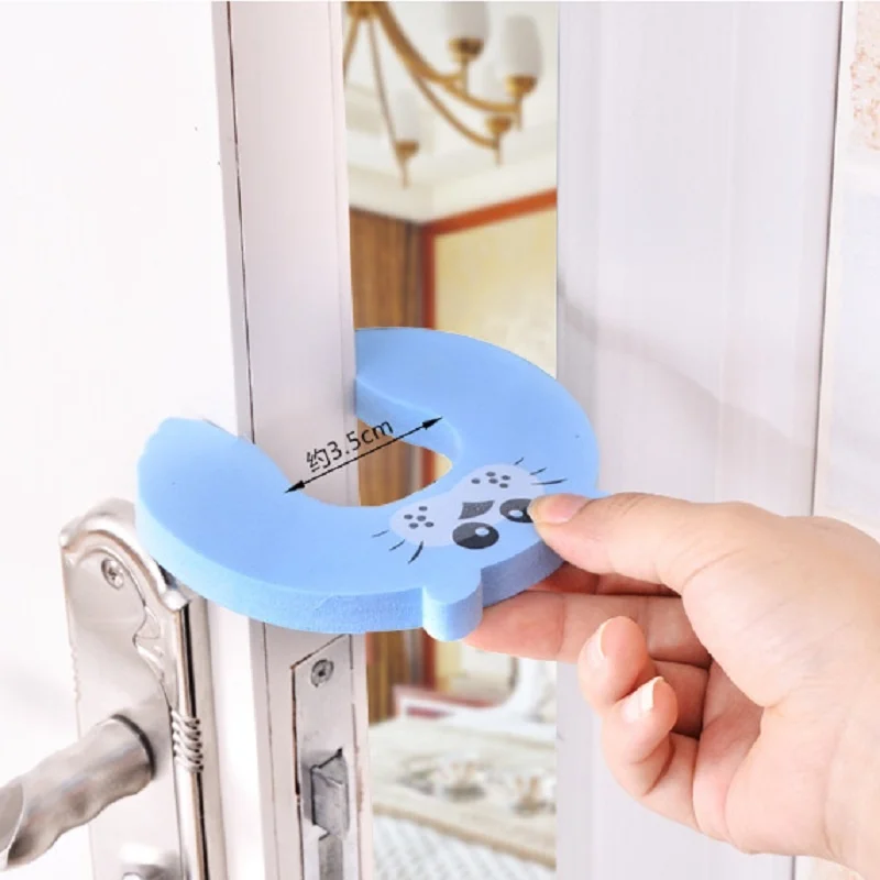 

2 Pces Child Proofing Door Stoppers Finger Safety Guard Against Anti-pitted Noise Random Color