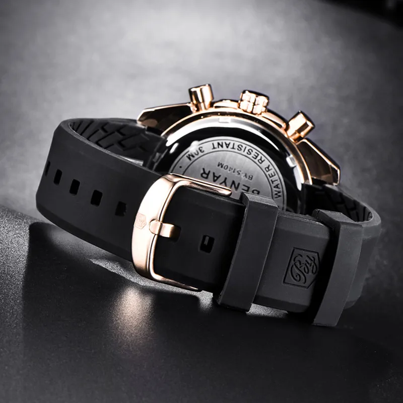 

BENYAR New Watch Men Top Brand Luxury Chronograph Quartz Watch Fashion Blue Waterproof Military Male Clock Relogio Masculino