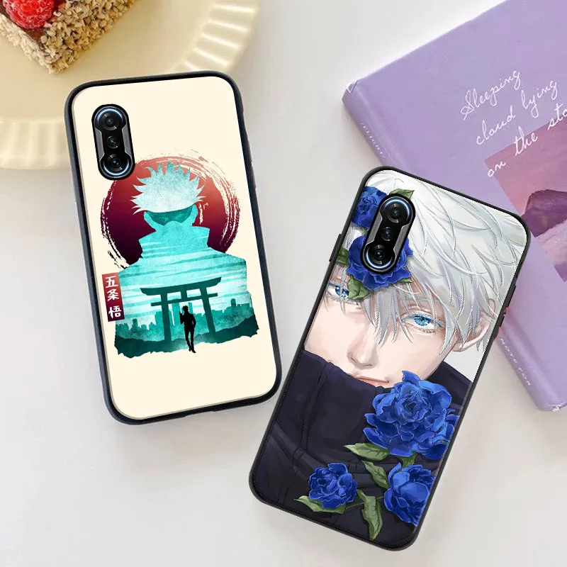 

Hot Jujutsu Kaisen Anime Phone Case For iPhone XS MAX X XR Gojo Satoru Itadori Funda Coque Cacasa Cases Soft Two-sided Su Nuo