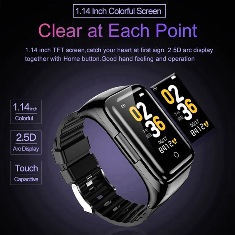 Смарт-часы M7 с Bluetooth-наушниками BT5.0 пульсометр монитор здоровья поддержка звонков