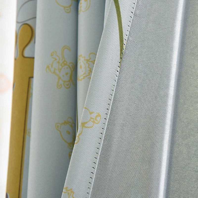 Затемняющие шторы Северной Европы занавески с изображением жирафа для спальни