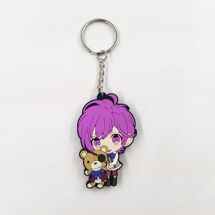 Аниме красивый парень красивая девушка брелок с изображением студента для