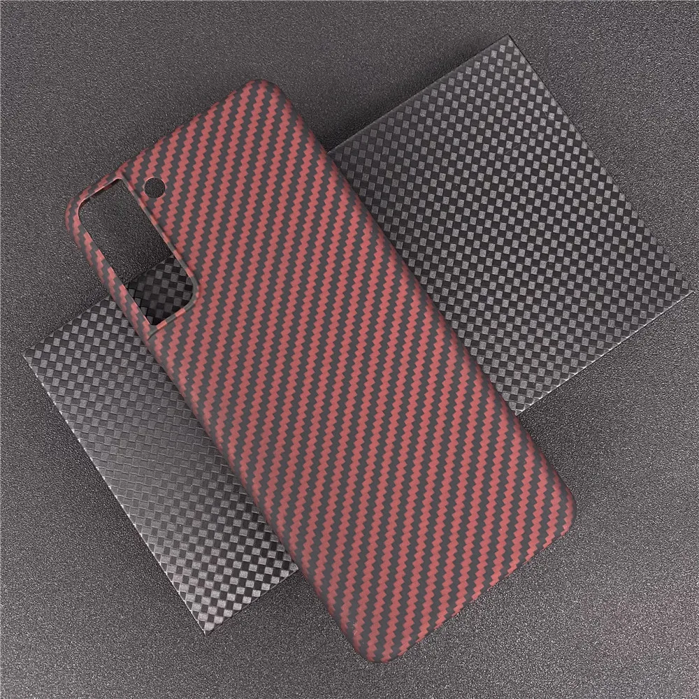 real carbon fiber lens protection phone case for samsung galaxy s21 s20 plus ultra carbon fiber hard cover cases free global shipping