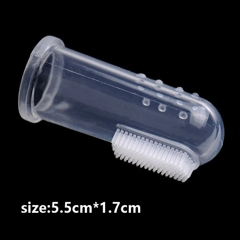 

Pet Dog Toothbrush + Soft Pet Finger Toothbrush Set Pets Dogs Cats Teeth Care Cleaning Brush Pets Grooming Tools