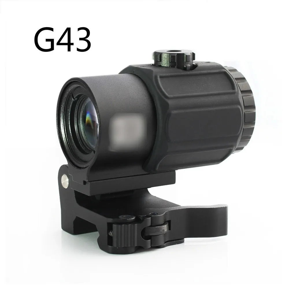 G43 3x Тактический лупа прицел с переключатель в сторону STS QD Крепление подходит для