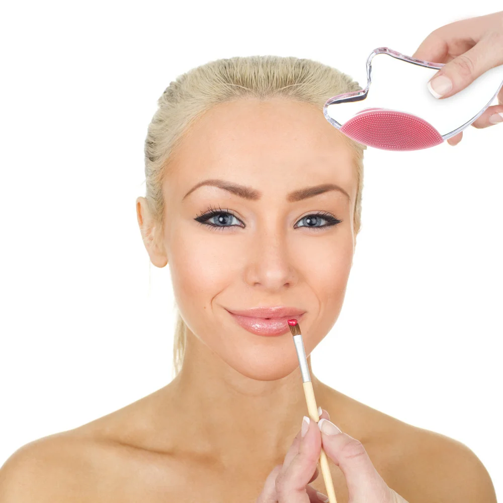 

2Pcs Silicone Face Scrappers Clear Skin Care Boards with Light