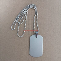 sublimation blank dog tag necklaces pendants hot transfer blank diy custom consumable 15pieceslot