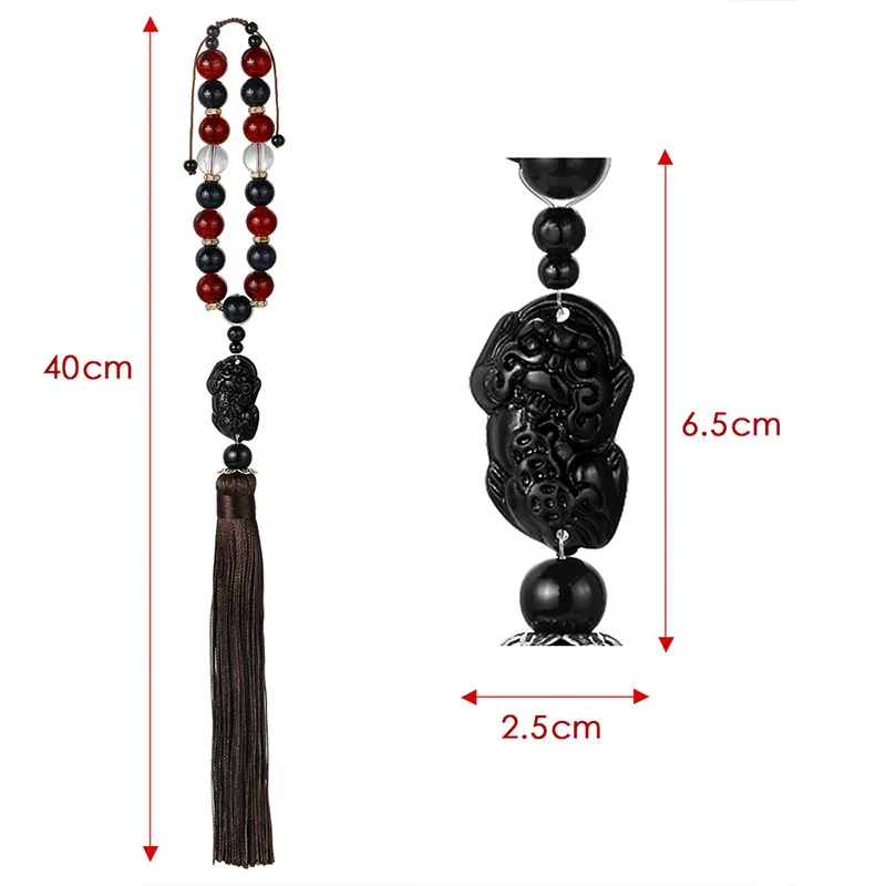 Автомобильные украшения Будда бусины кисточки авто интерьер зеркало заднего