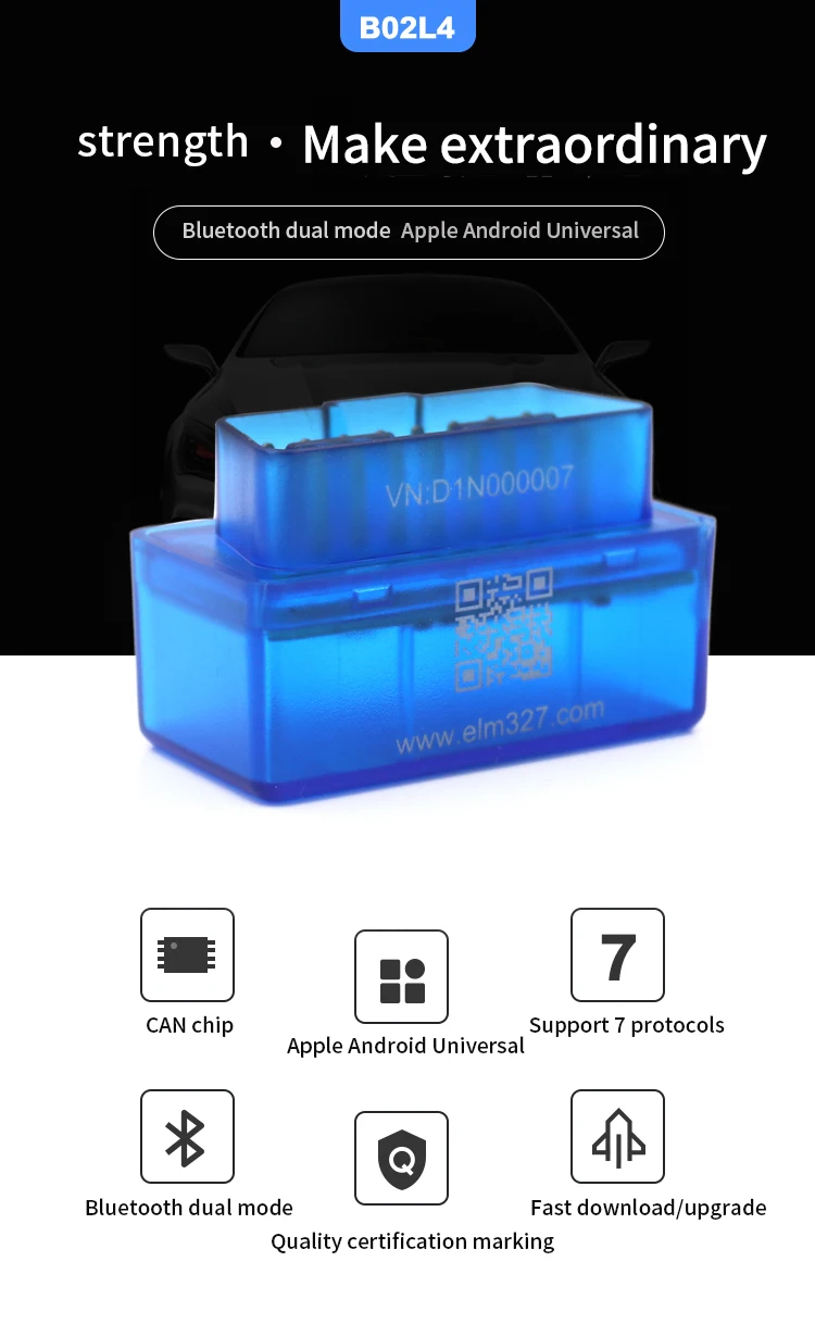 Автомобильный диагностический сканер OBD2 ELM327 V2.1 OBD 2 супер Bluetooth 4 0 считыватель