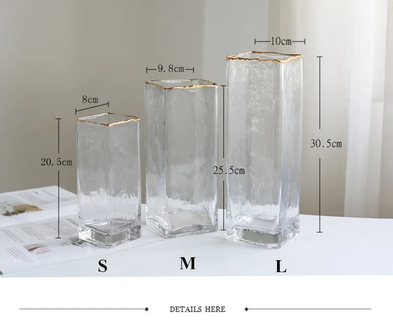 Стеклянная ваза INS маленькие прозрачные скандинавские вазы простой Террариум
