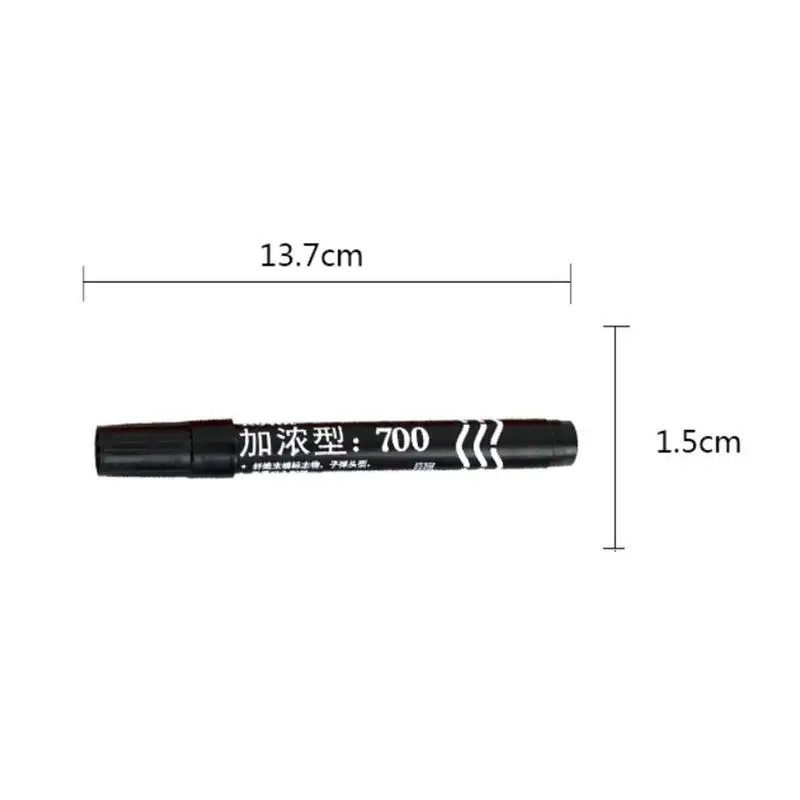 

Permanent Marker Indelible Waterproof Pens Single Head Marker Smooth Writing Logistics Office Marker Pens Black Red Blue Color