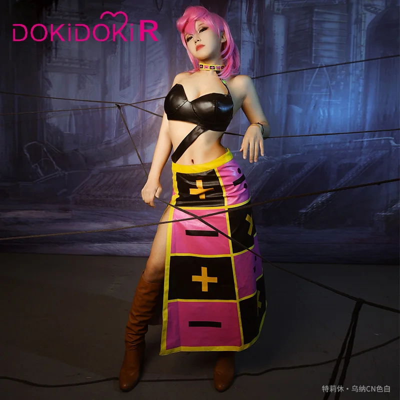 

DokiDoki-R женский костюм для косплея, аниме, Джоджо, странные приключения