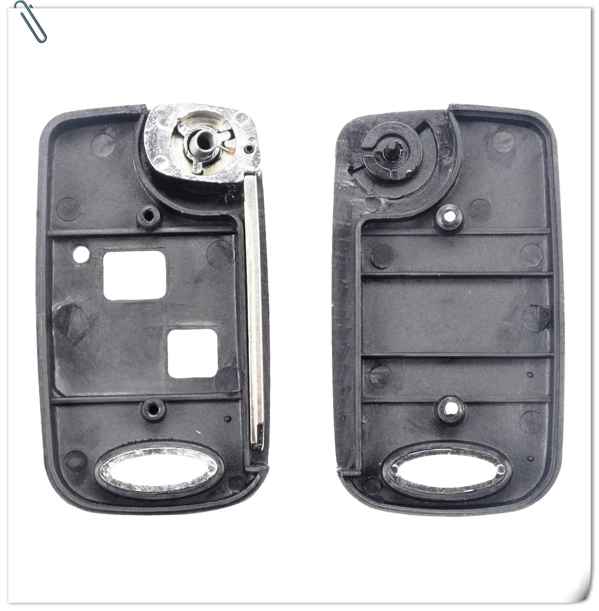 Jingyuqin флип 2 кнопки дистанционного ключа оболочки для Toyota RAV4 Avalon Echo Prado Tarago Camry Tarago TOY43/TOY47 TOY48 Fob чехол
