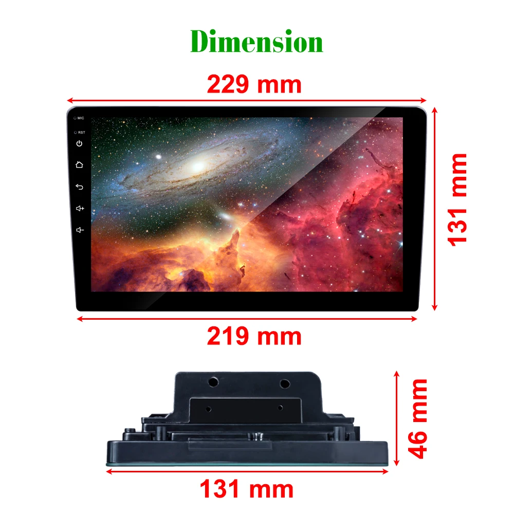 Автомагнитола AMPrime мультимедийный плеер 2 5D с 9 &quotэкраном FM-радио MP5 Bluetooth внешним