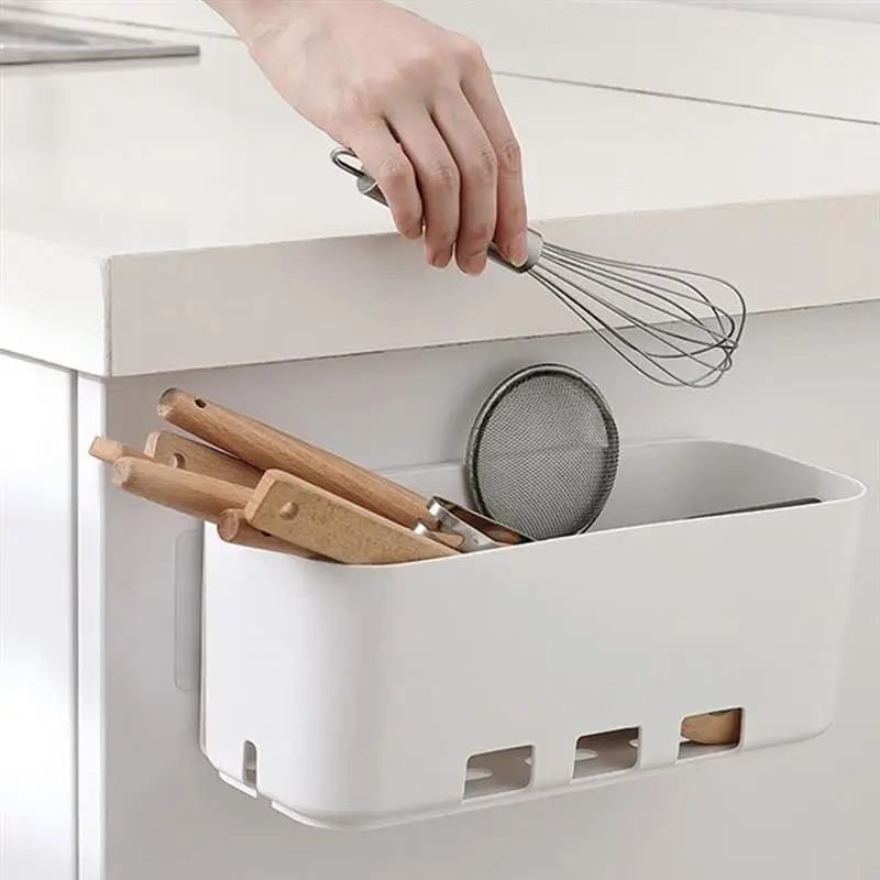 

Multifunctional Hanging Storage Basket Wall Mounted Plastic Kitchen Drawer Shelf Rack Box For Kitchen Bathroom Accessories