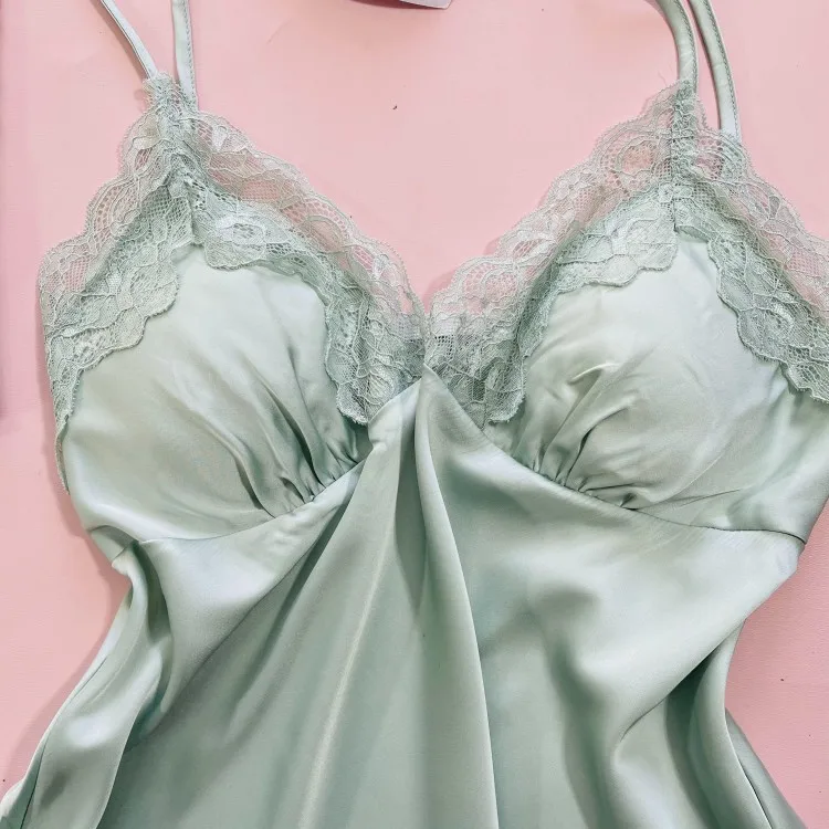 

Spring New Arrival Nightwear Striped Homewear 3PCS Pajamas Suit Women Sleep Set Novelty Burgundy Sexy Lace Pyjamas Sleepwear