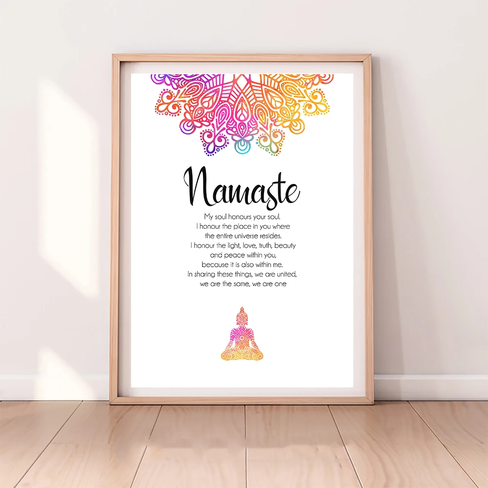 Наименование наименования дзен, йога настенная Картина на холсте Будда Мандала картина современный минималистский плакат Декор для домашней комнаты