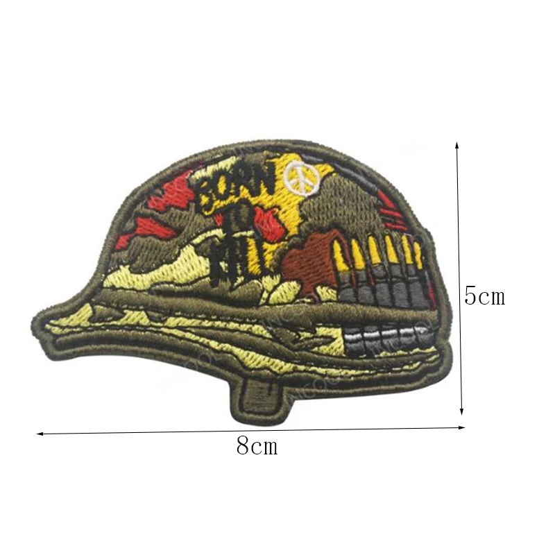 1 шт. вышивка Тактический шлем чехол для телефона на руку череп солдатская