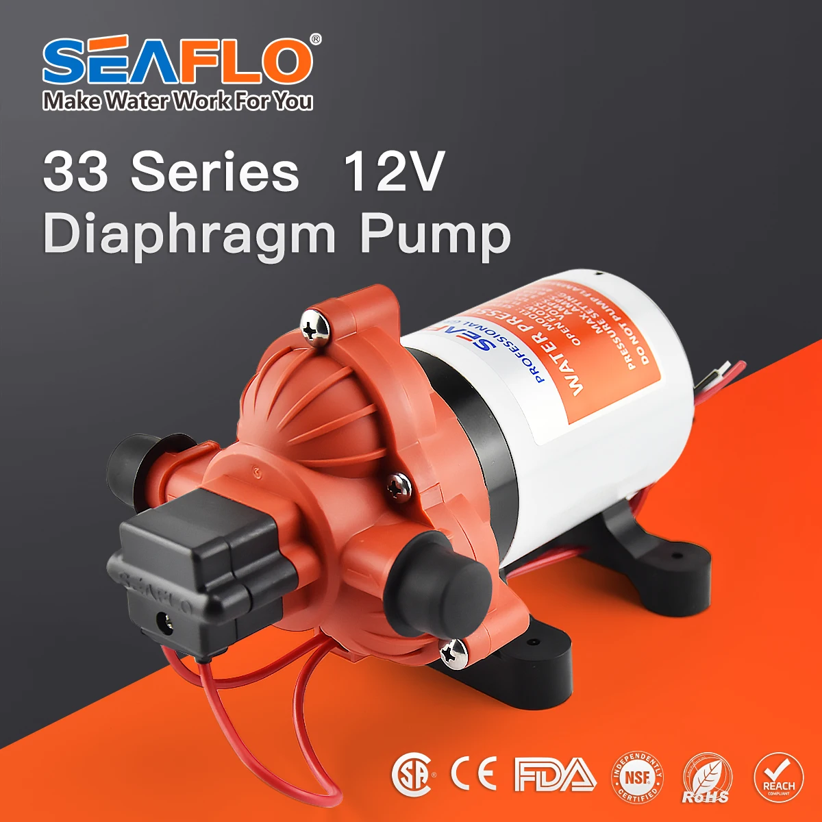 Автоматический морской водяной диафрагменный насос SEAFLO 3 0 GPM 45 PSI 12 В