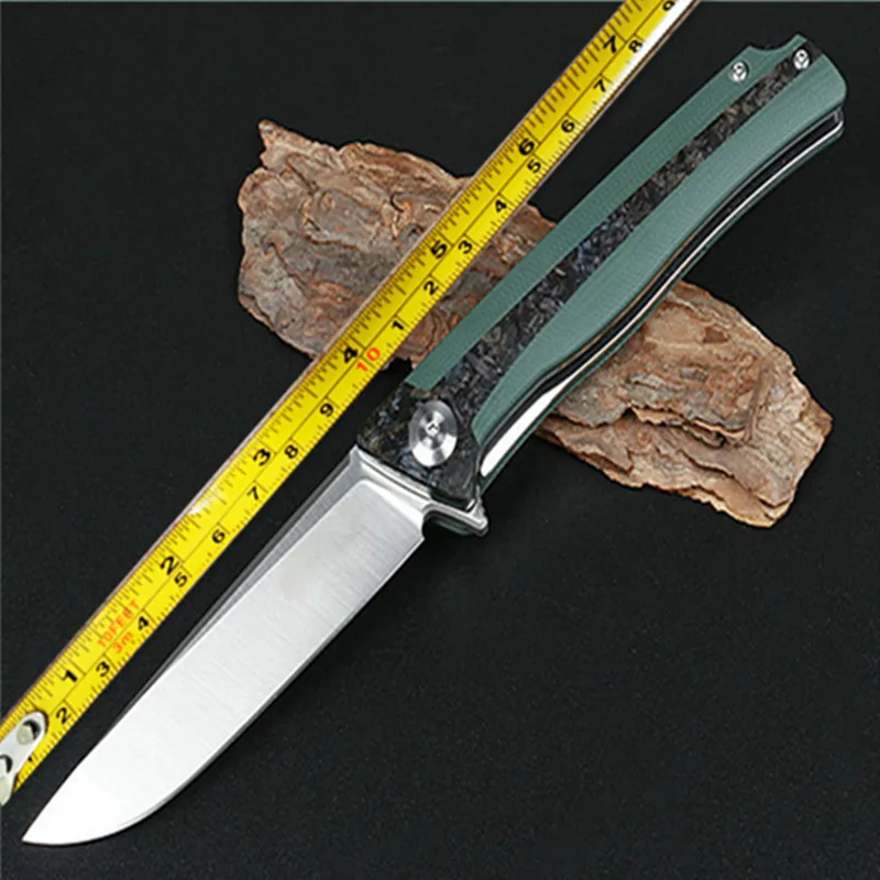 Складной нож Wolf с быстроразъемным подшипником D2 острые лезвия (углеродное