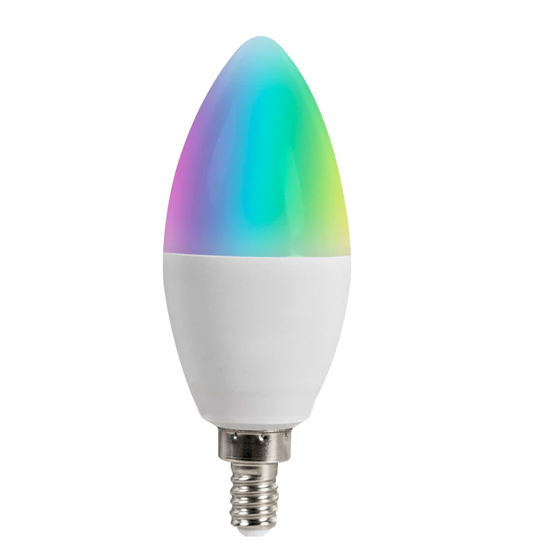 Tuya Zigbee 3 0 смарт-лампы в форме свечи лампы удобный E12/E14 RGBCW Светодиодная лампа