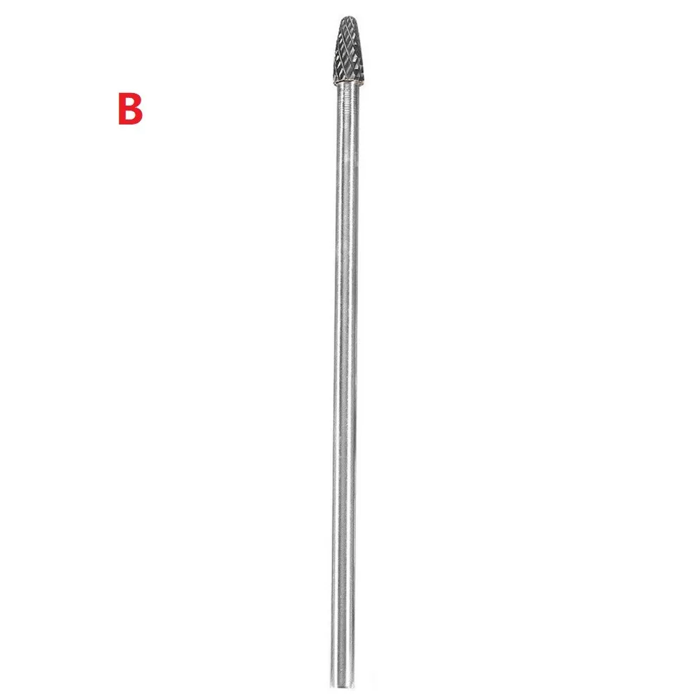 

1PCS Carbide Rotary Burr 1/4 Inch 6mm Shank 150mm Ong Carbide Cutter CNC Engraving Bit Rotary Cutter Files Woodworking Burr Bits