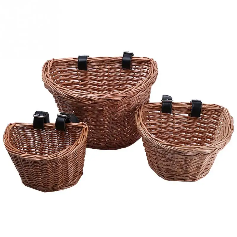 Однотонная Съемная универсальная велосипедная корзина для покупок D образной