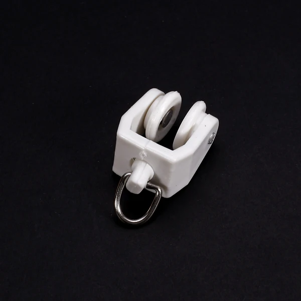 

10x Shower Curtain Track Glider Drape Rail Runner for Bathroom Hotel White