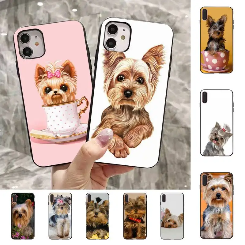 

Yorkshire terrier dog Phone Case For iPhone 11 12 13 8 7 6 6S Plus X XS MAX 5 5S SE 2020 XR 11 pro DIY