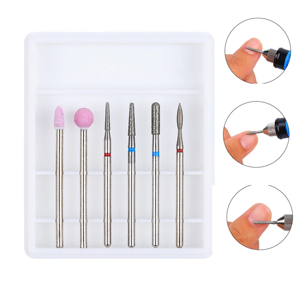 

6pcs/Set Manicure Grinding Head Nail Polish Manicure Grinding Tool Set Manicure Machine Nail Art Tools