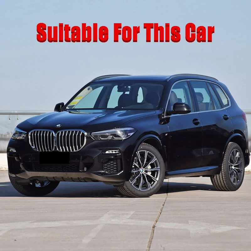 

For Bmw X5 G05 2019 2020 Carbon Fiber Style Car Interior Front Cup Holder Cover Trim Auto Accessories