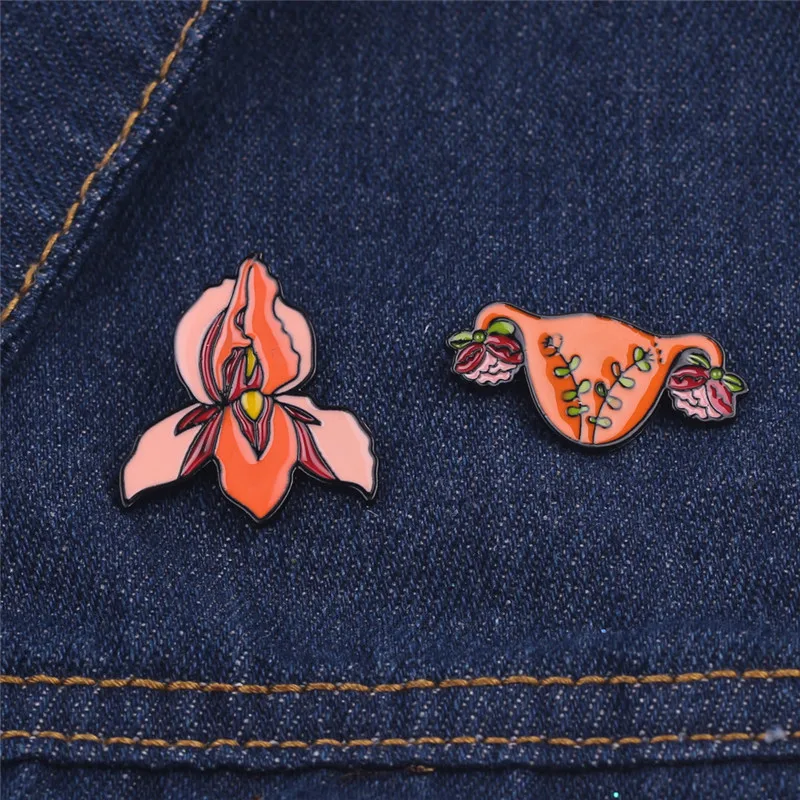1 ШТ. Человеческих Органов Женский Эмаль Матки Брошь Pin Мультфильм Для Женщин